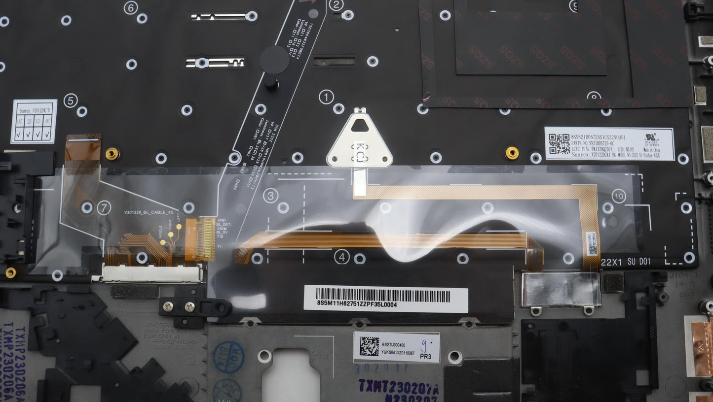 Lenovo Mech_Asm Bl Kb Bk Fpr Ww Bul S - 5M11H62751