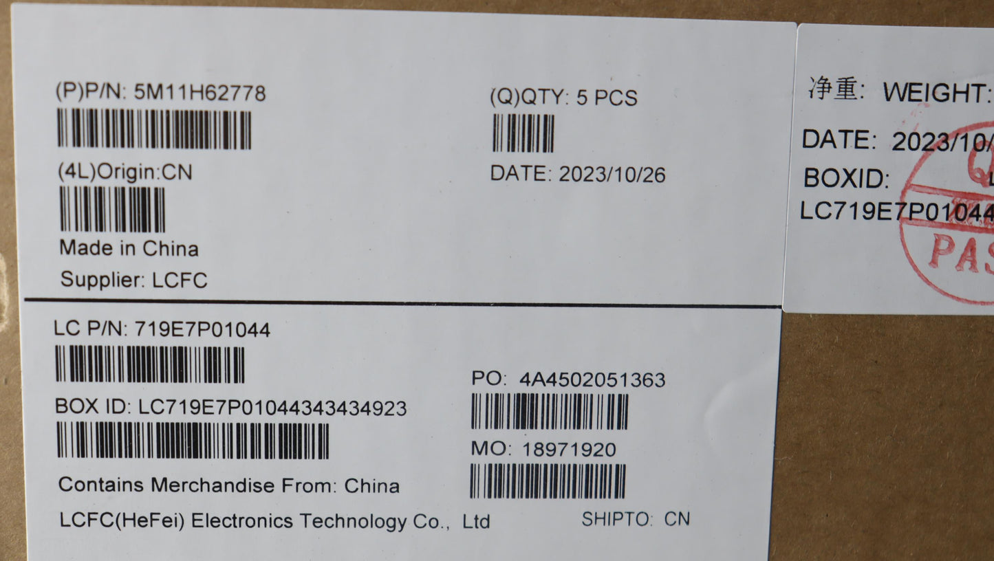 Lenovo Mech_Asm Bl Kb Bk Fpr Ww Fra/E - 5M11H62778