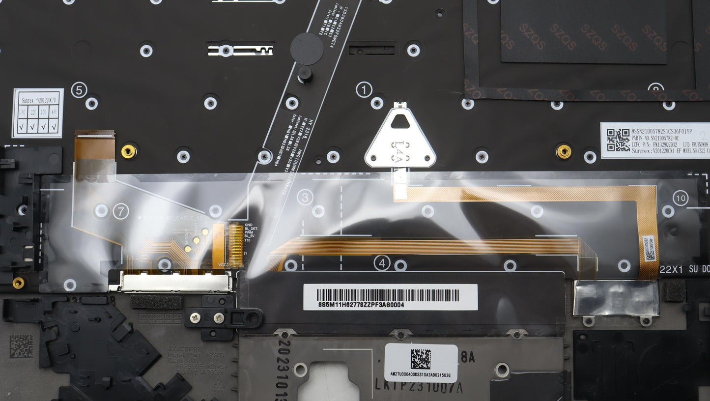 Lenovo Mech_Asm Bl Kb Bk Fpr Ww Fra/E - 5M11H62778