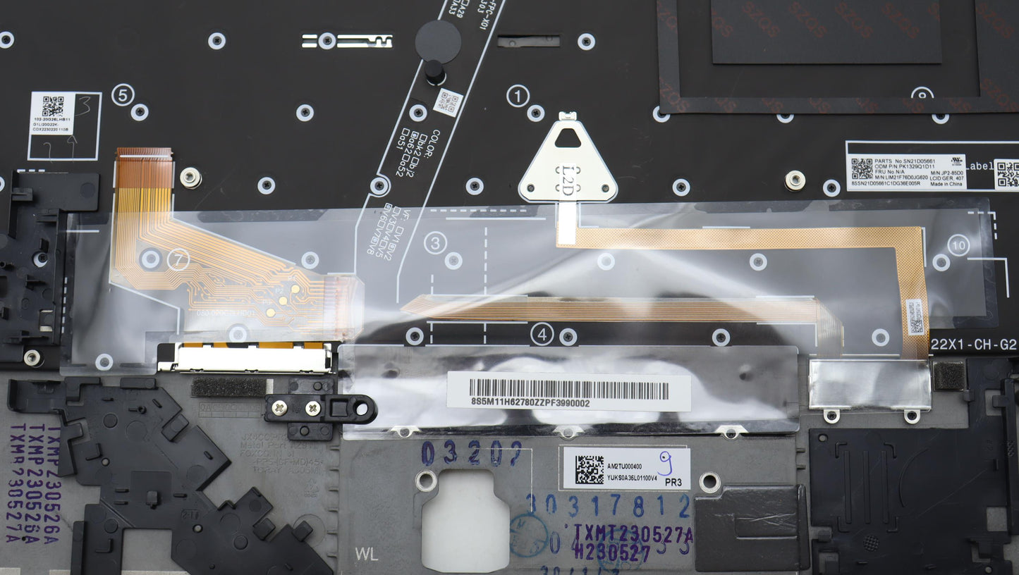 Lenovo Mech_Asm Bl Kb Bk Fpr Ww Ger C - 5M11H62780
