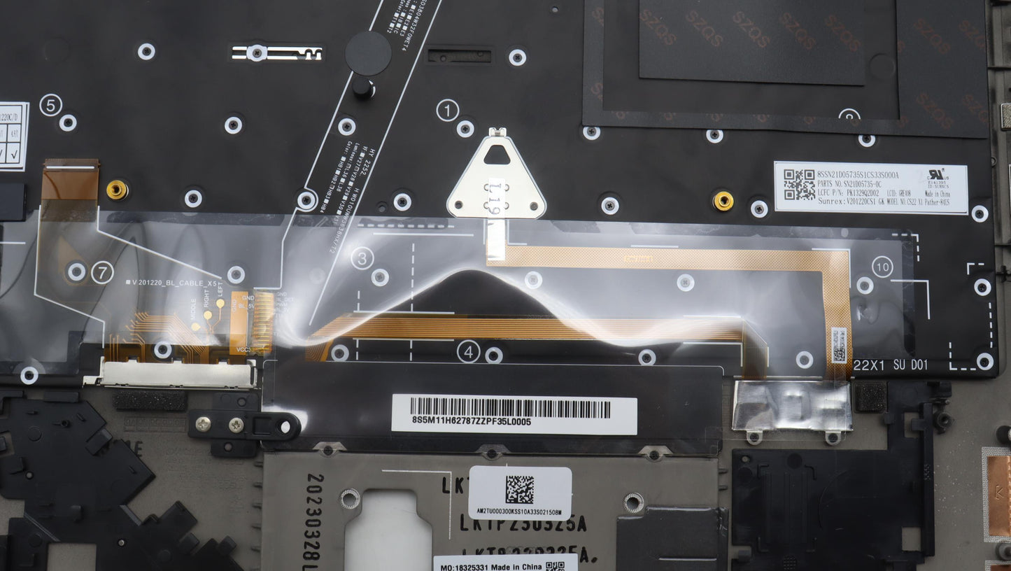 Lenovo Mech_Asm Bl Kb Bk Fpr Ww Gre S - 5M11H62787