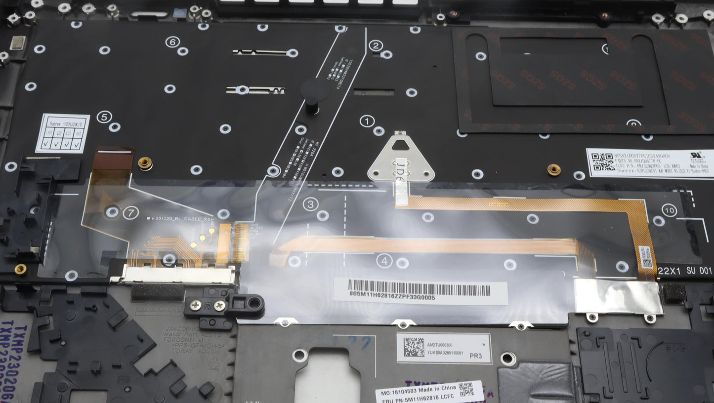 Lenovo Mech_Asm Bl Kb Bk Fpr Ww Kor S - 5M11H62816