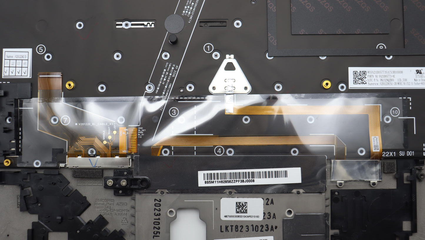 Lenovo Mech_Asm Bl Kb Bk Fpr Ww Tc Sr - 5M11H62856