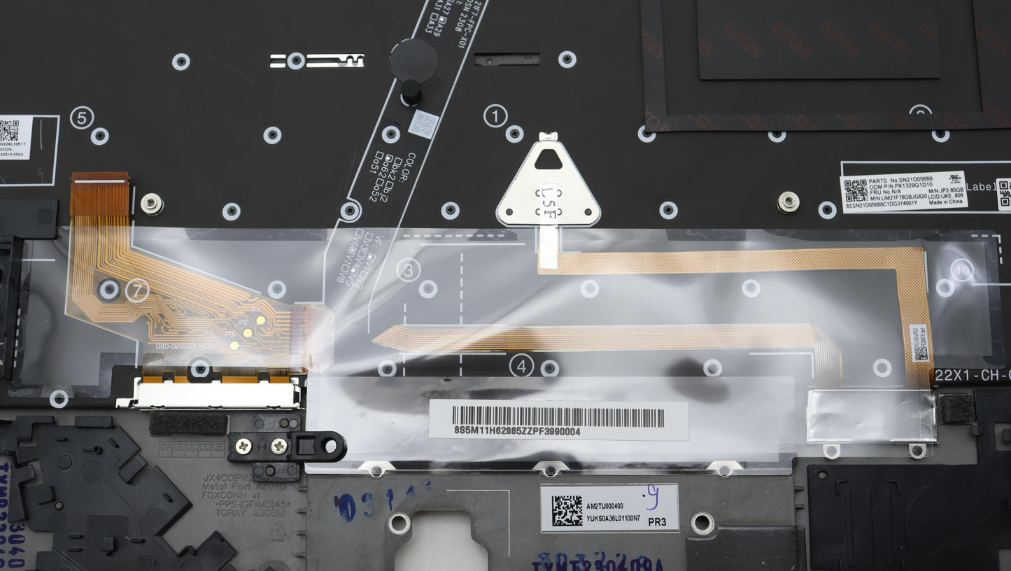 Lenovo Mech_Asm Bl Kb Bk Fpr Ww Uke C - 5M11H62865