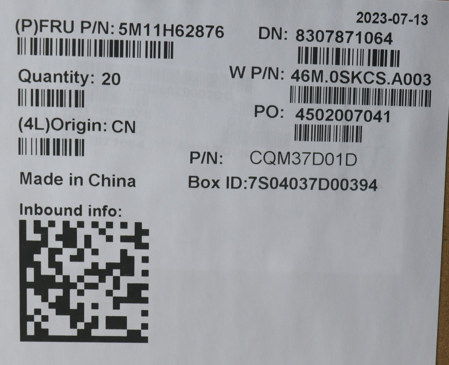 Lenovo Mech_Asm Fr Mech_Asm A Cover Y - 5M11H62876