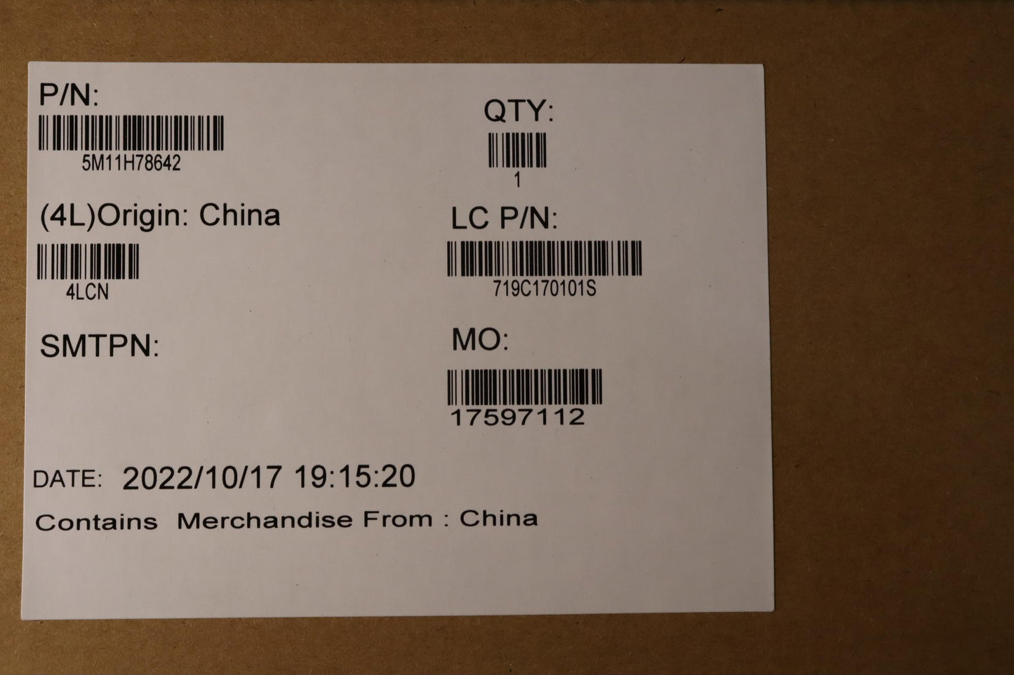 Lenovo 14" WQUXGA LCD Module, Touch, Anti-Reflection, 500nit, 100% DCI-P3, IR & HD Camera - 5M11H78641