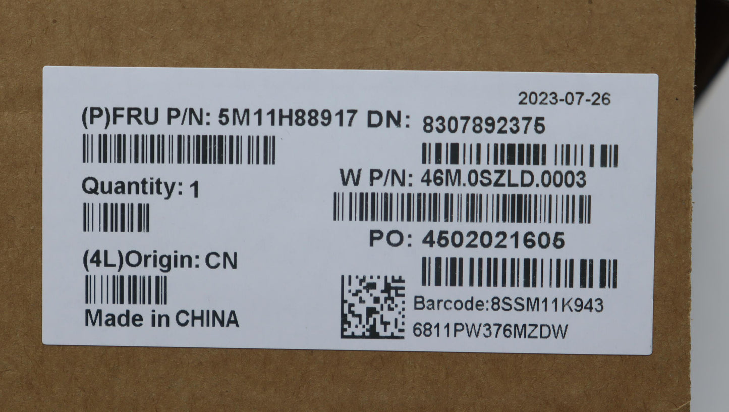 Lenovo 13.3-Inch LCD Module, WUXGA, Touch, Anti-Glare, IPS, 300nit, 45% NTSC - 5M11H88917