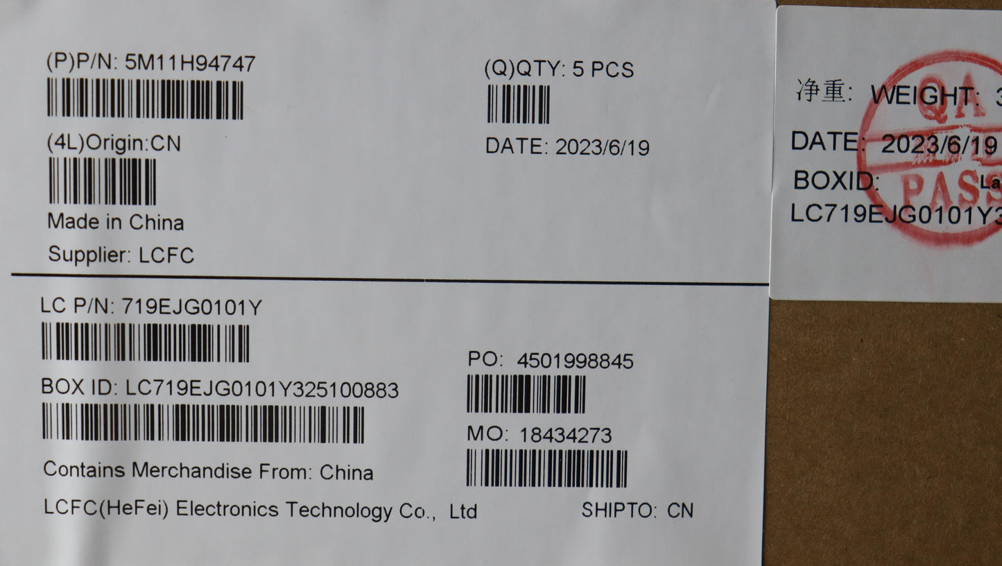 Lenovo Mech_Asm Fru Kbd Ccv Eng (Chy) - 5M11H94747