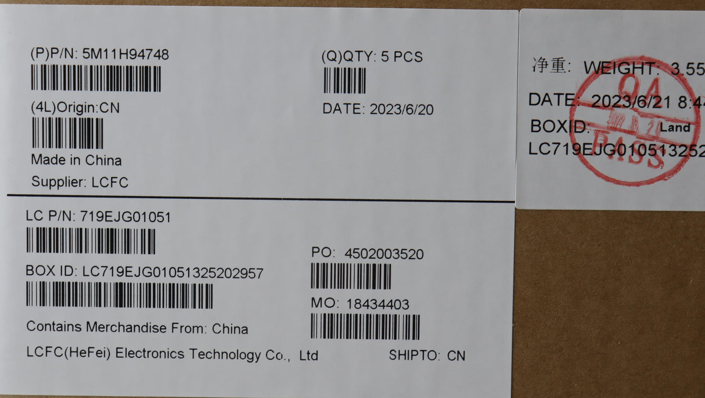 Lenovo Mech_Asm Fru Kbd Ccv Eng (Ltn) - 5M11H94748