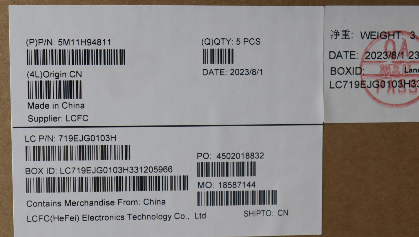 Lenovo Mech_Asm Fru Kbd Ccv Uke (Ltn) - 5M11H94811