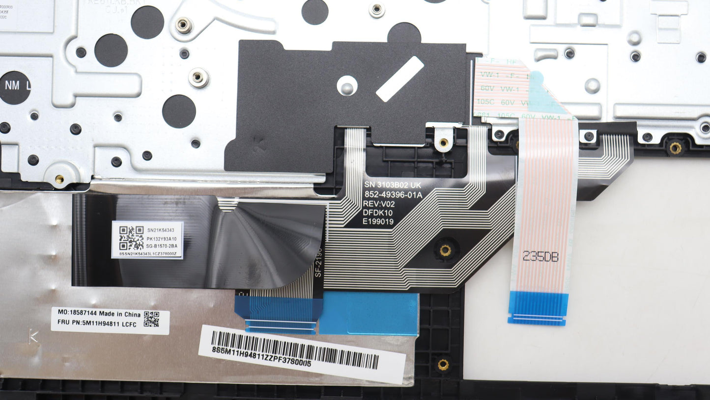 Lenovo Mech_Asm Fru Kbd Ccv Uke (Ltn) - 5M11H94811