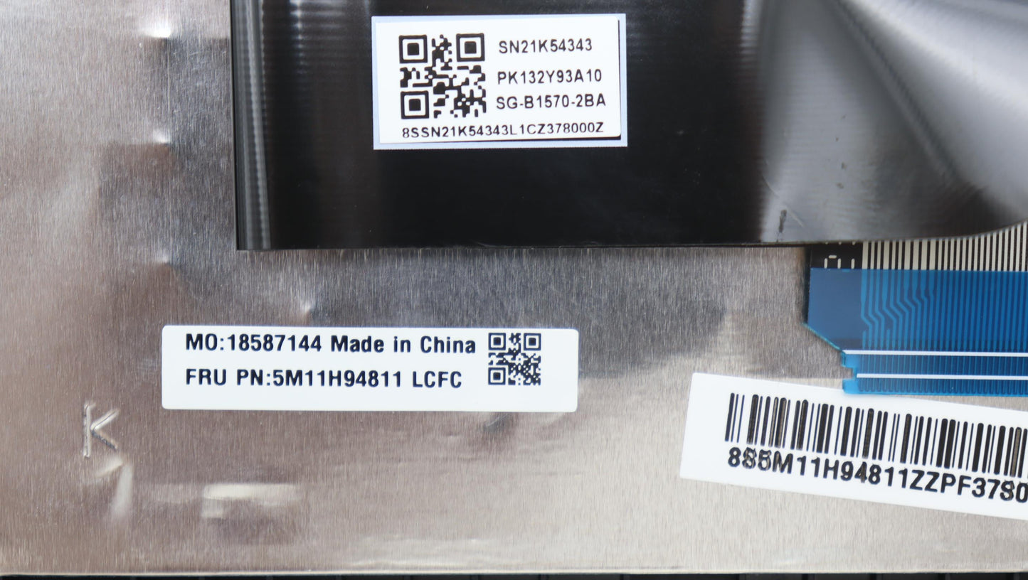 Lenovo Mech_Asm Fru Kbd Ccv Uke (Ltn) - 5M11H94811