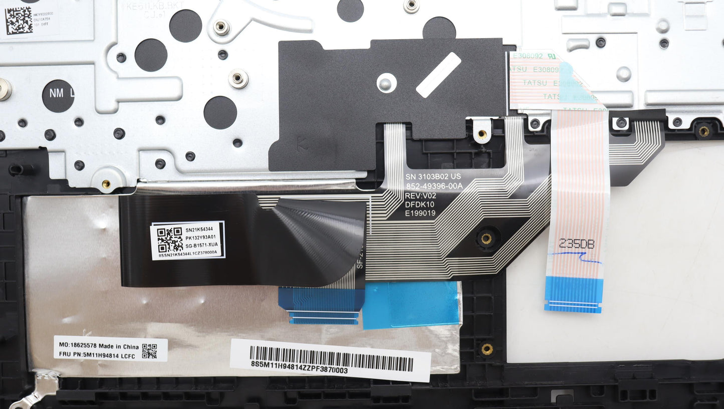 Lenovo Mech_Asm Fru Kbd Ccv Euro Eng( - 5M11H94814
