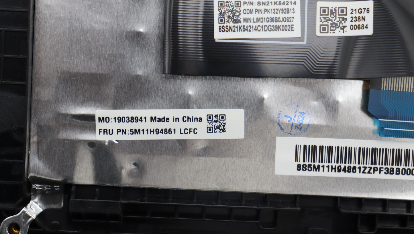 Lenovo Mech_Asm Fru Kbd Ccv Bel Bl (C - 5M11H94861