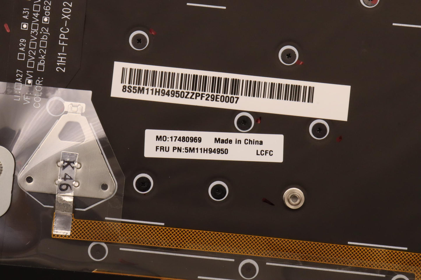 Lenovo Mechasm Gp Kbdbzl,Swefin,Wl,Bk - 5M11H94950
