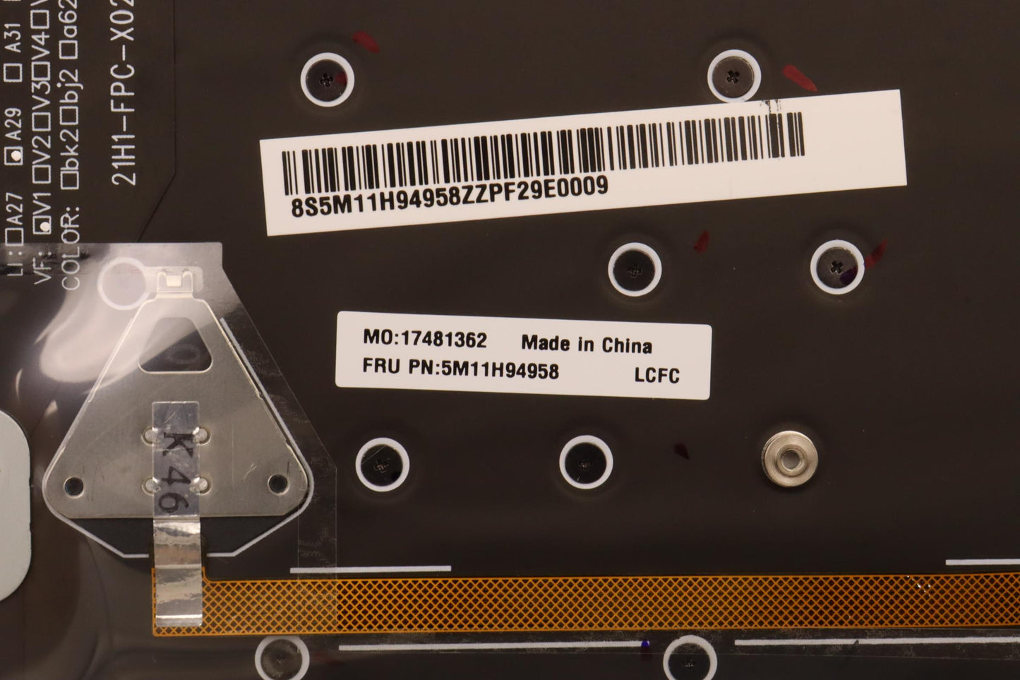 Lenovo Mechasm Gp Kbdbzl,Ara,Ww,Bkgy, - 5M11H94958