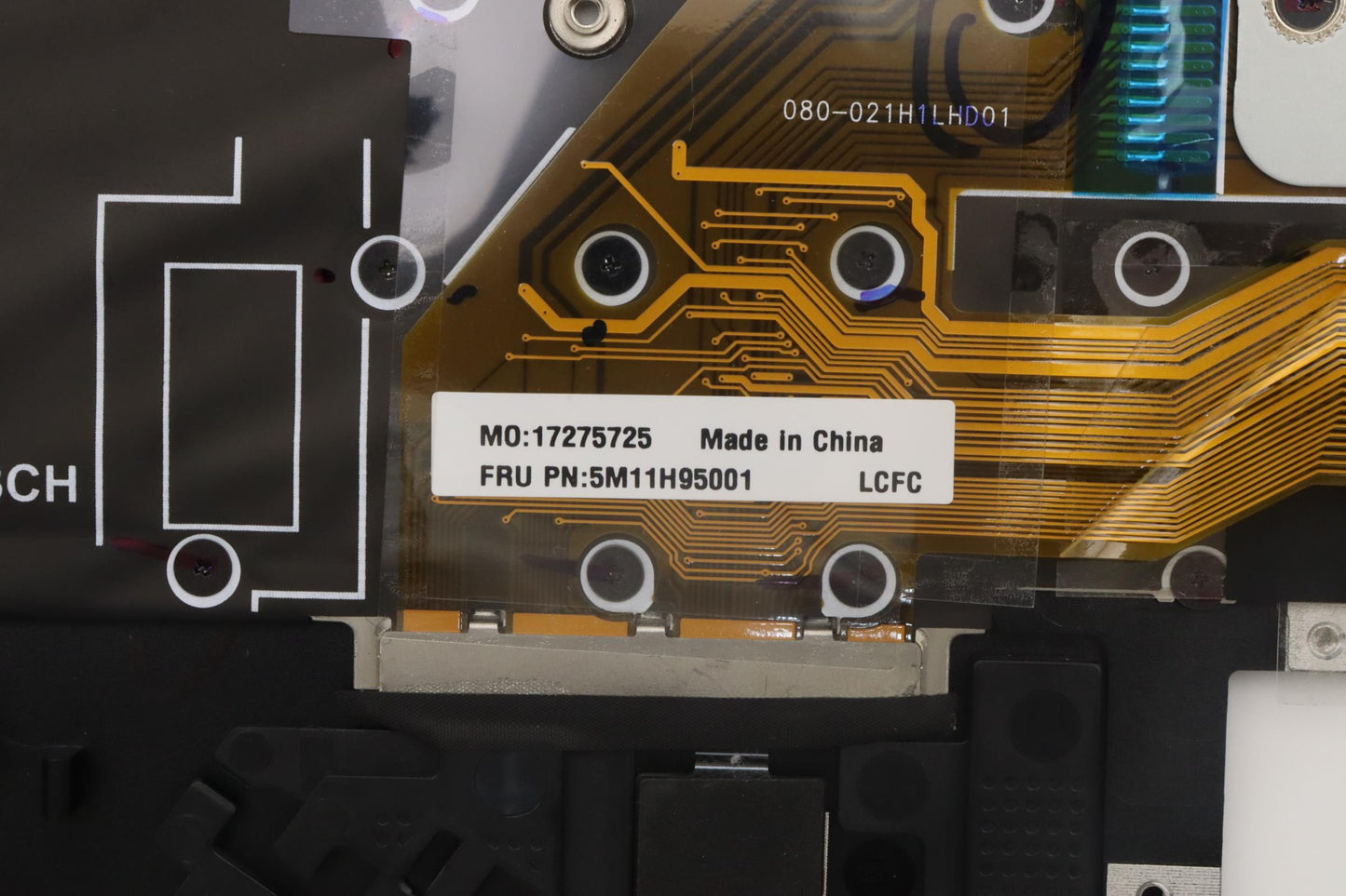 Lenovo C-Cover with USA English Keyboard, Black, WLAN Support - 5M11H95001