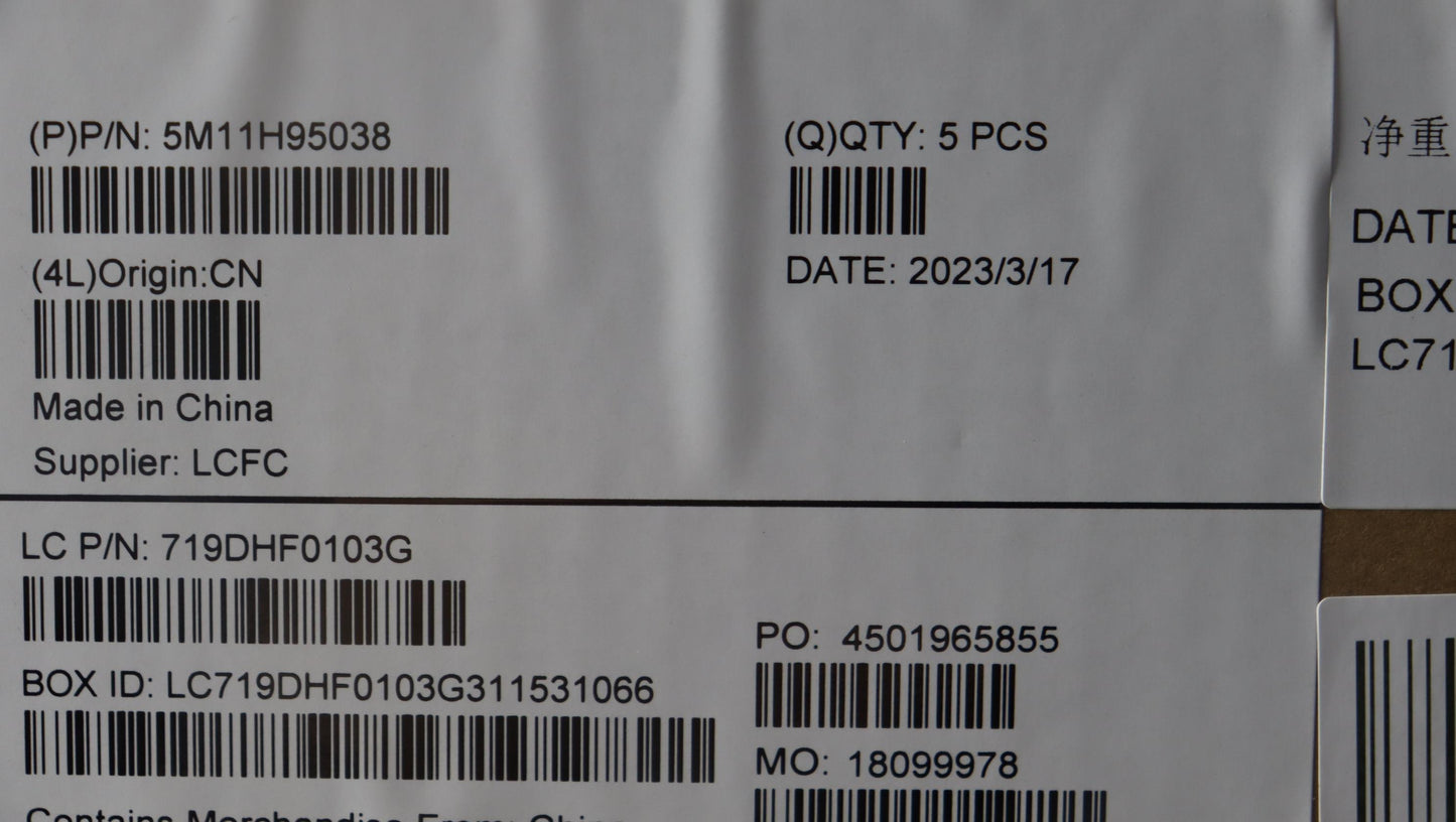 Lenovo Mech_Asm Gp Kbdbzl,Est,Ww,Bk/B - 5M11H95038