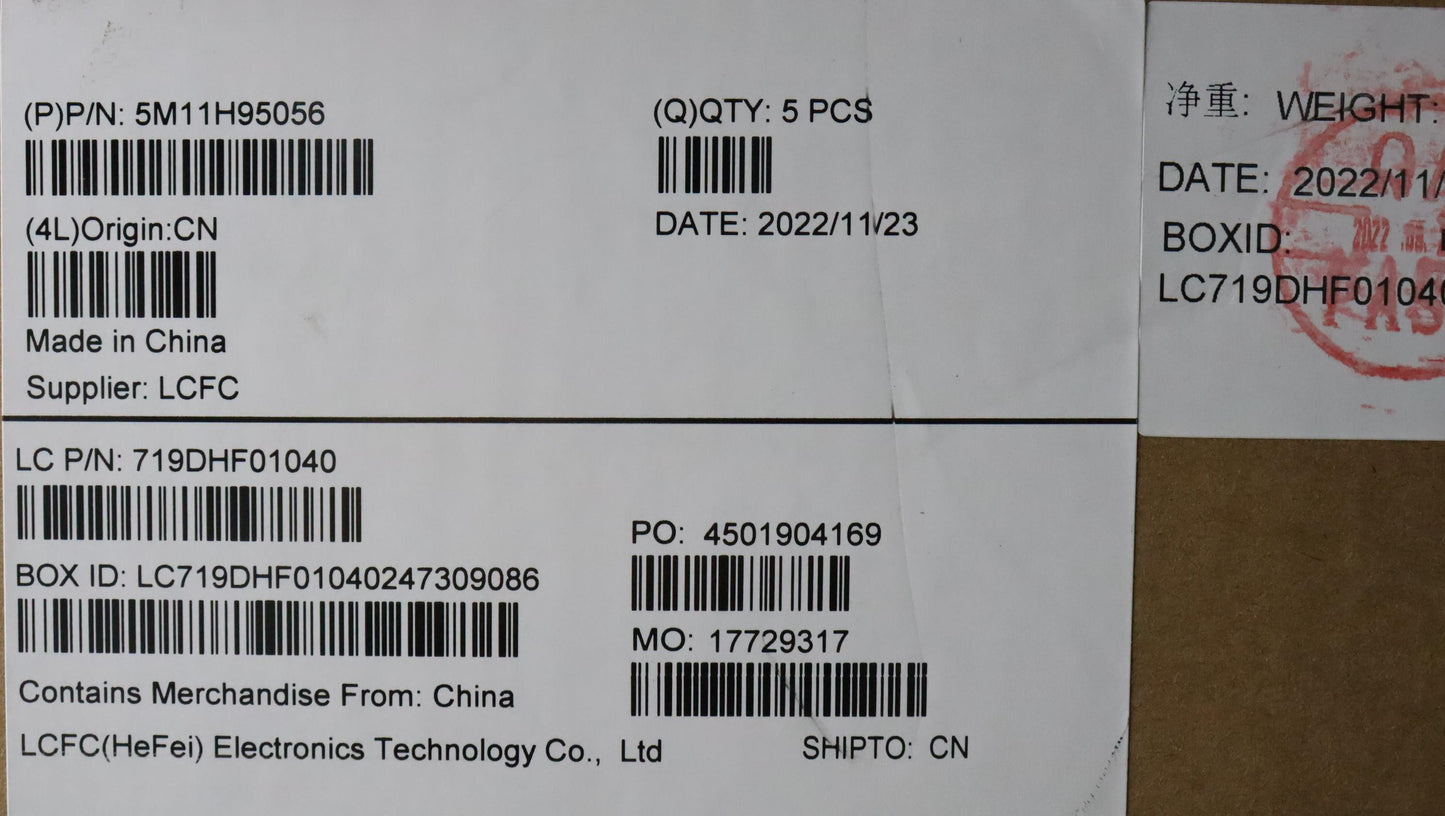 Lenovo Mech_Asm Gp Kbdbzl,Slv,Ww,Bk/B - 5M11H95056
