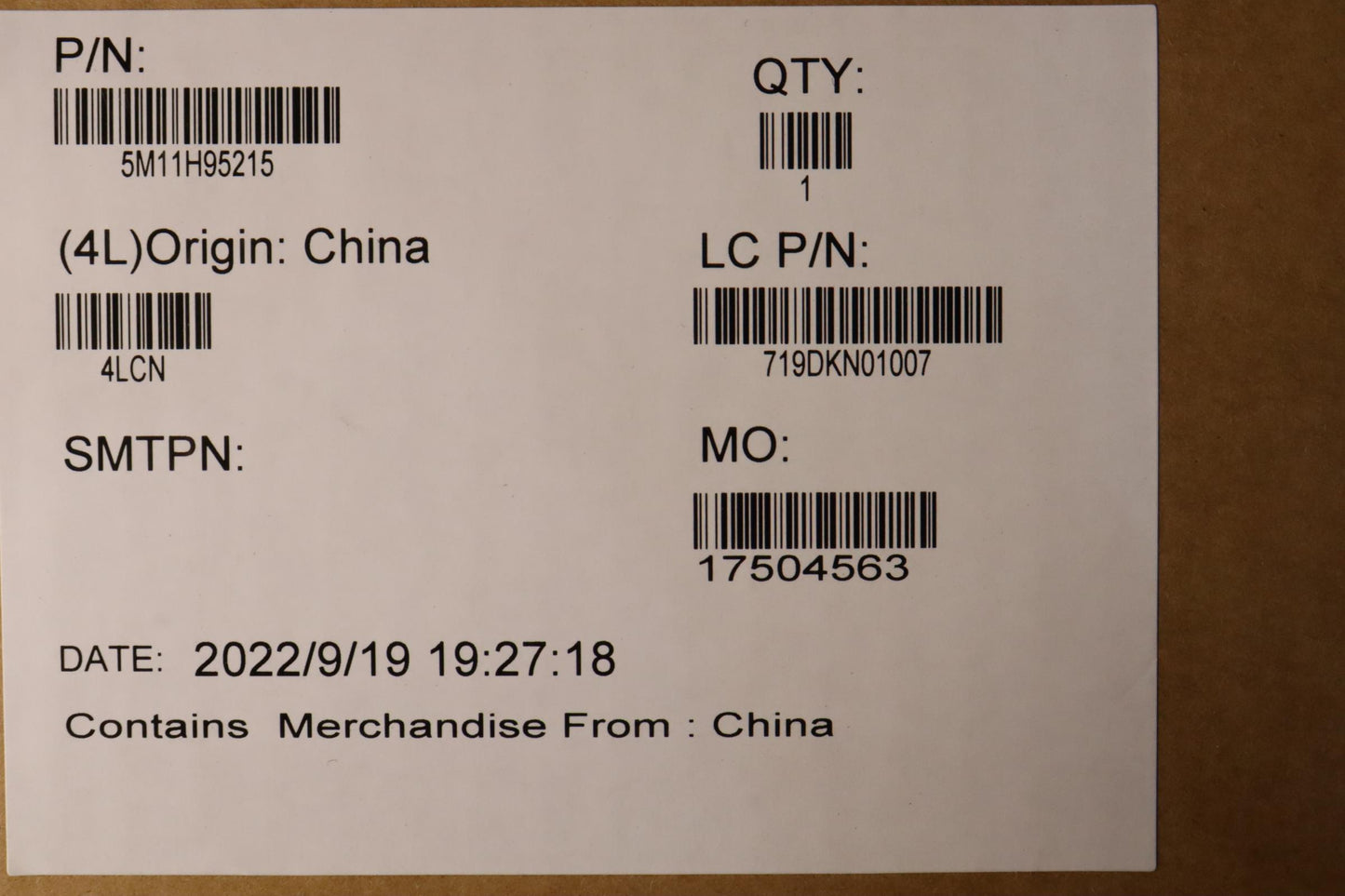 Lenovo 13.3" WUXGA LCD Module, Touch, Anti-Reflection, IR Hybrid Camera - 5M11H95215