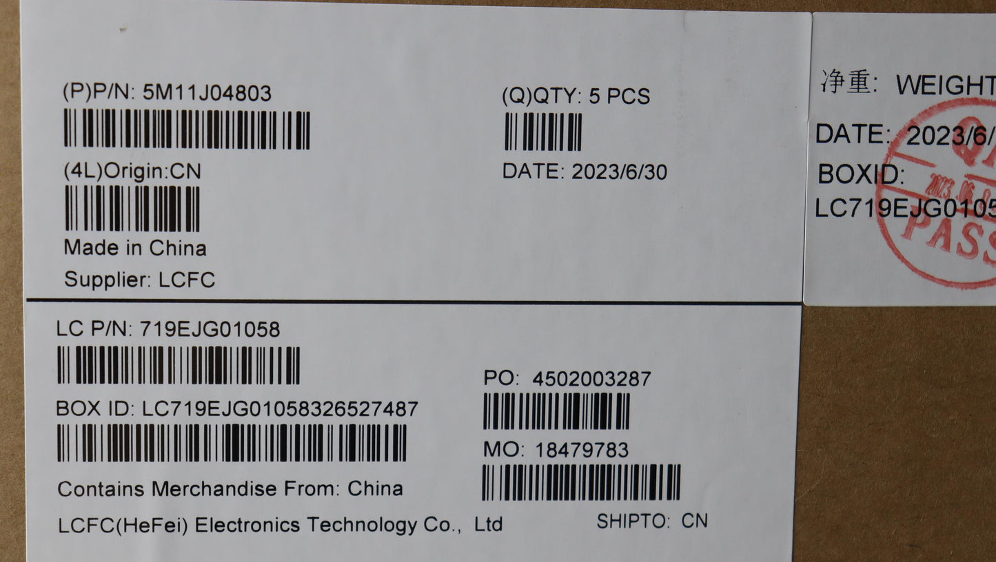 Lenovo Mech_Asm Fru Kbd Ccv Nordic Bl - 5M11J04803