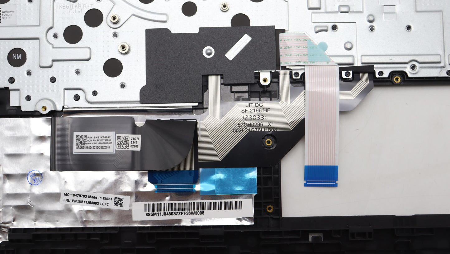 Lenovo Mech_Asm Fru Kbd Ccv Nordic Bl - 5M11J04803