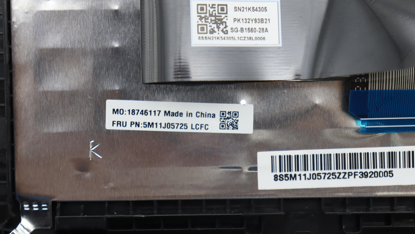 Lenovo Mech_Asm Fru Kbd Ccv Tur Bl (L - 5M11J05725