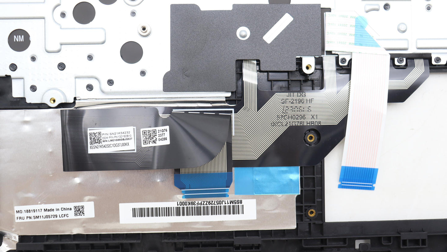 Lenovo Mech_Asm Fru Kbd Ccv Uke Bl (C - 5M11J05729