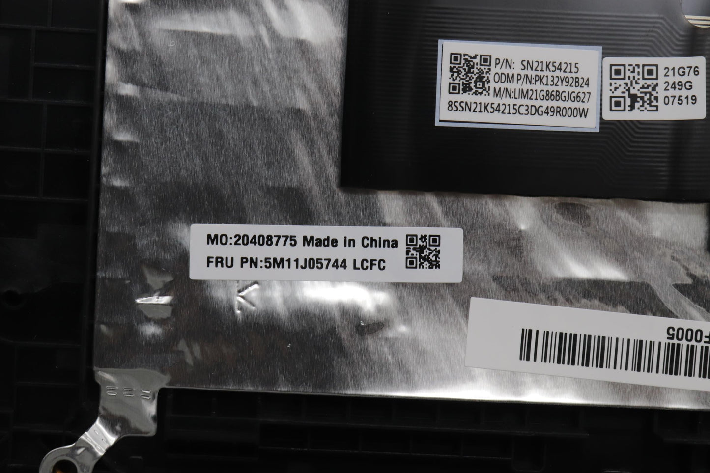 Lenovo Mech_Asm Fru Kbd Ccv Bul Bl (C - 5M11J05744