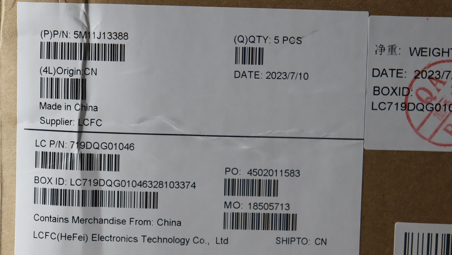 Lenovo Mechasm Kbd Bzl,Ww,Fpr,Bk,Chy, - 5M11J13388