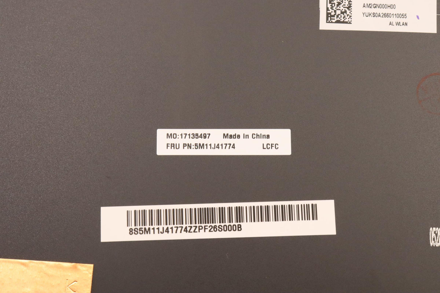 Lenovo Mechasm Base Cover,Asm,Wlan - 5M11J41774