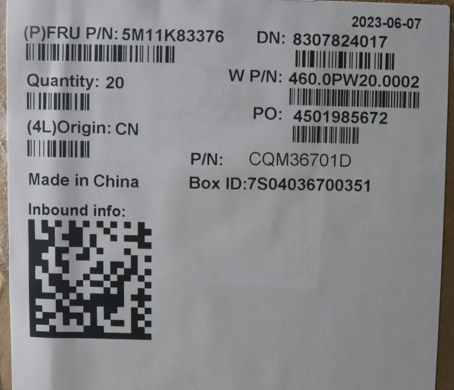 Lenovo Mech_Asm Fru D Cover,Cs Sg L13 - 5M11K83376