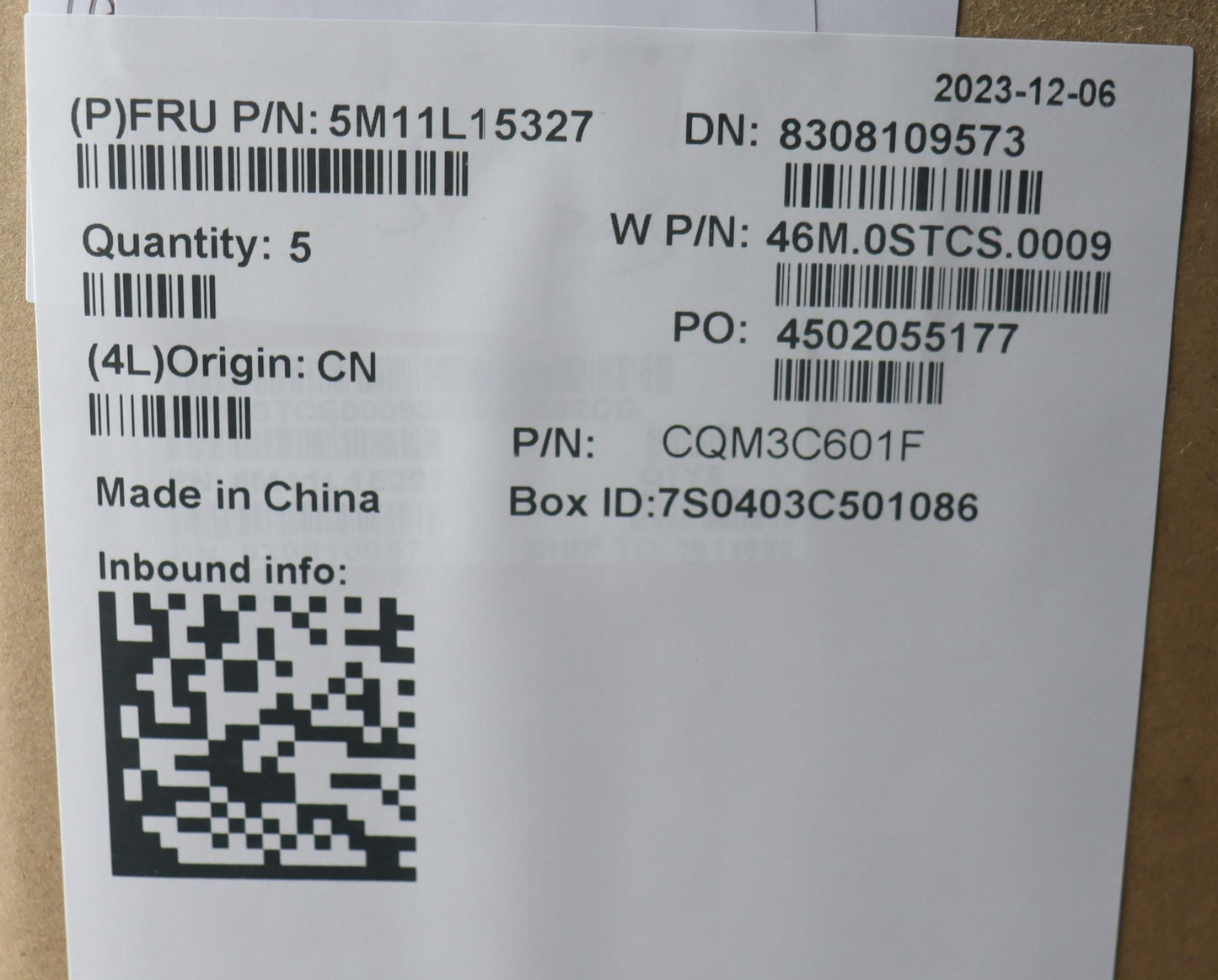 Lenovo Mech_Asm Wlan C-Cvr+Brl Kb Asm - 5M11L15327