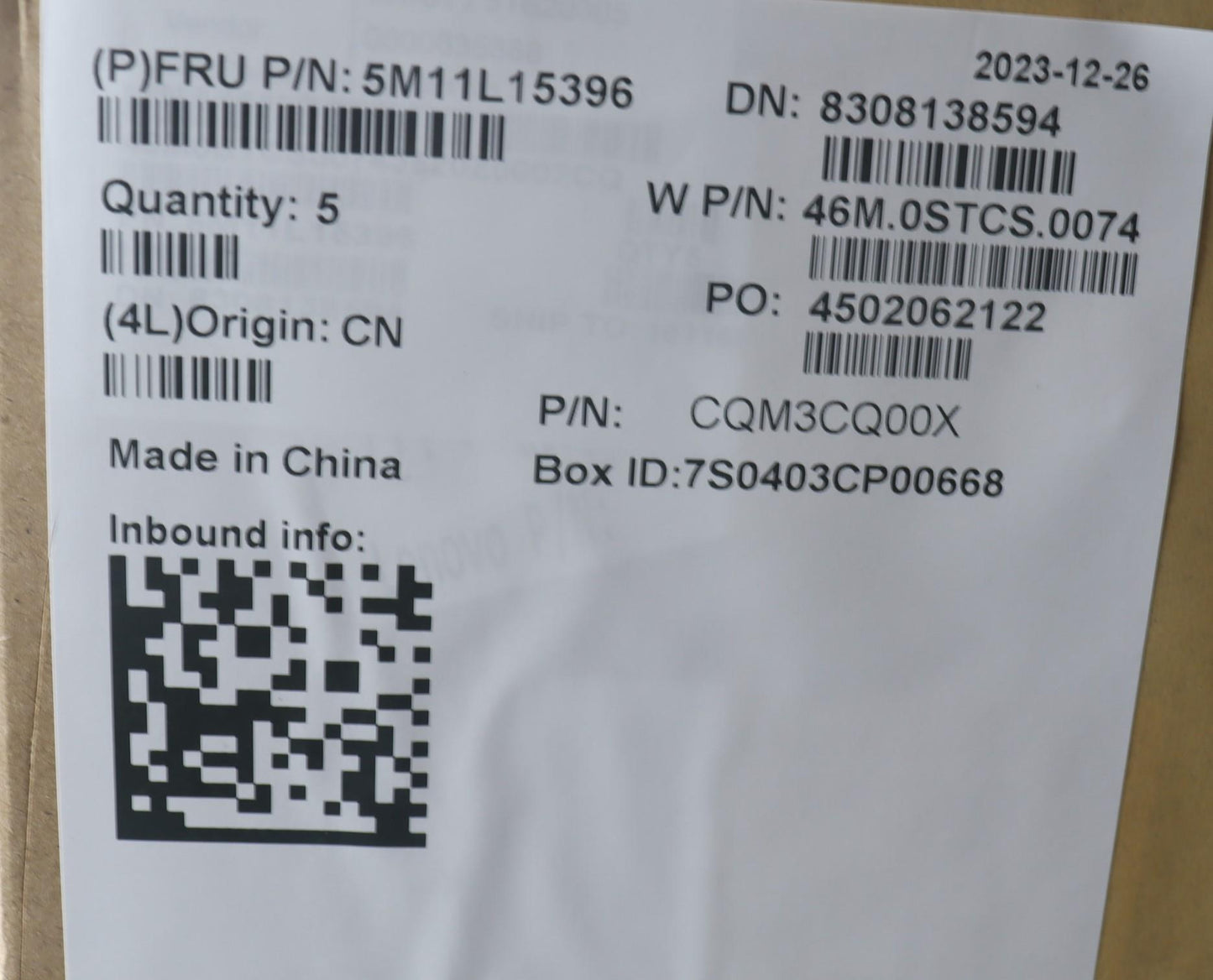 Lenovo Mech_Asm Wlan C-Cvr+Uke Kb Asm - 5M11L15396