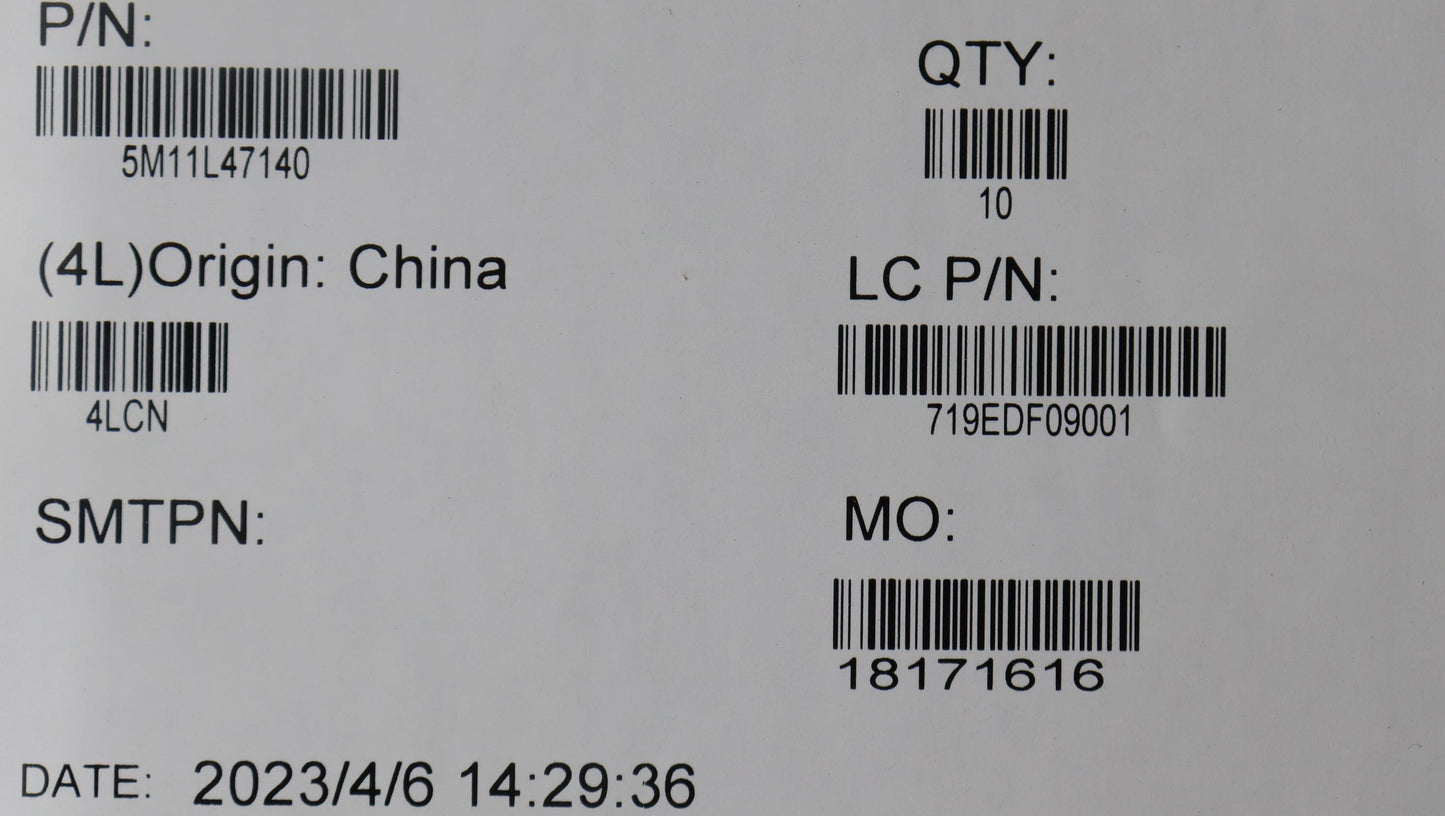 Lenovo Mech_Asm Se10_Non-Wt_Rear_Cove - 5M11L47140