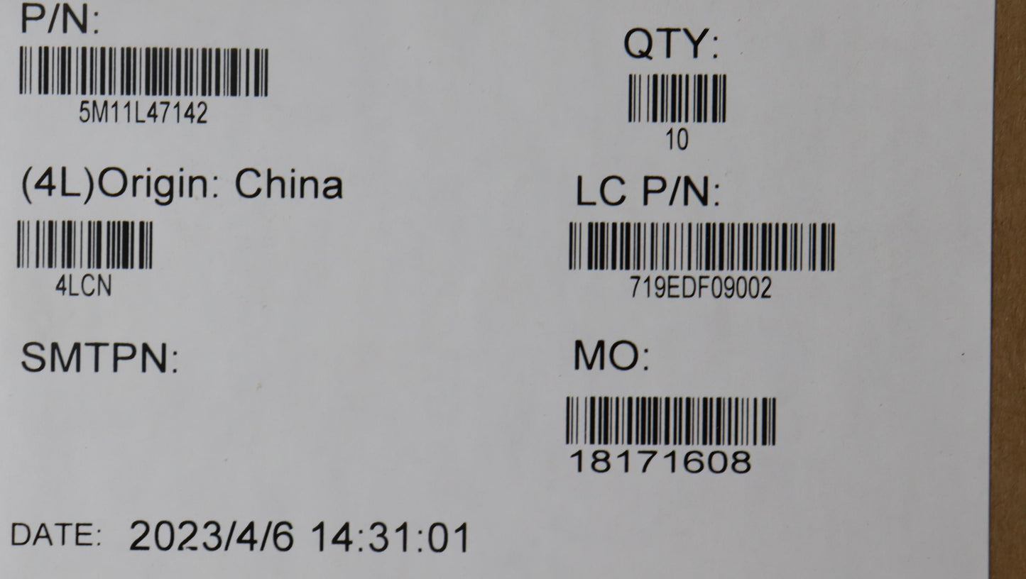Lenovo Mech_Asm Se10_Non-Wt_Front_Cvr - 5M11L47142