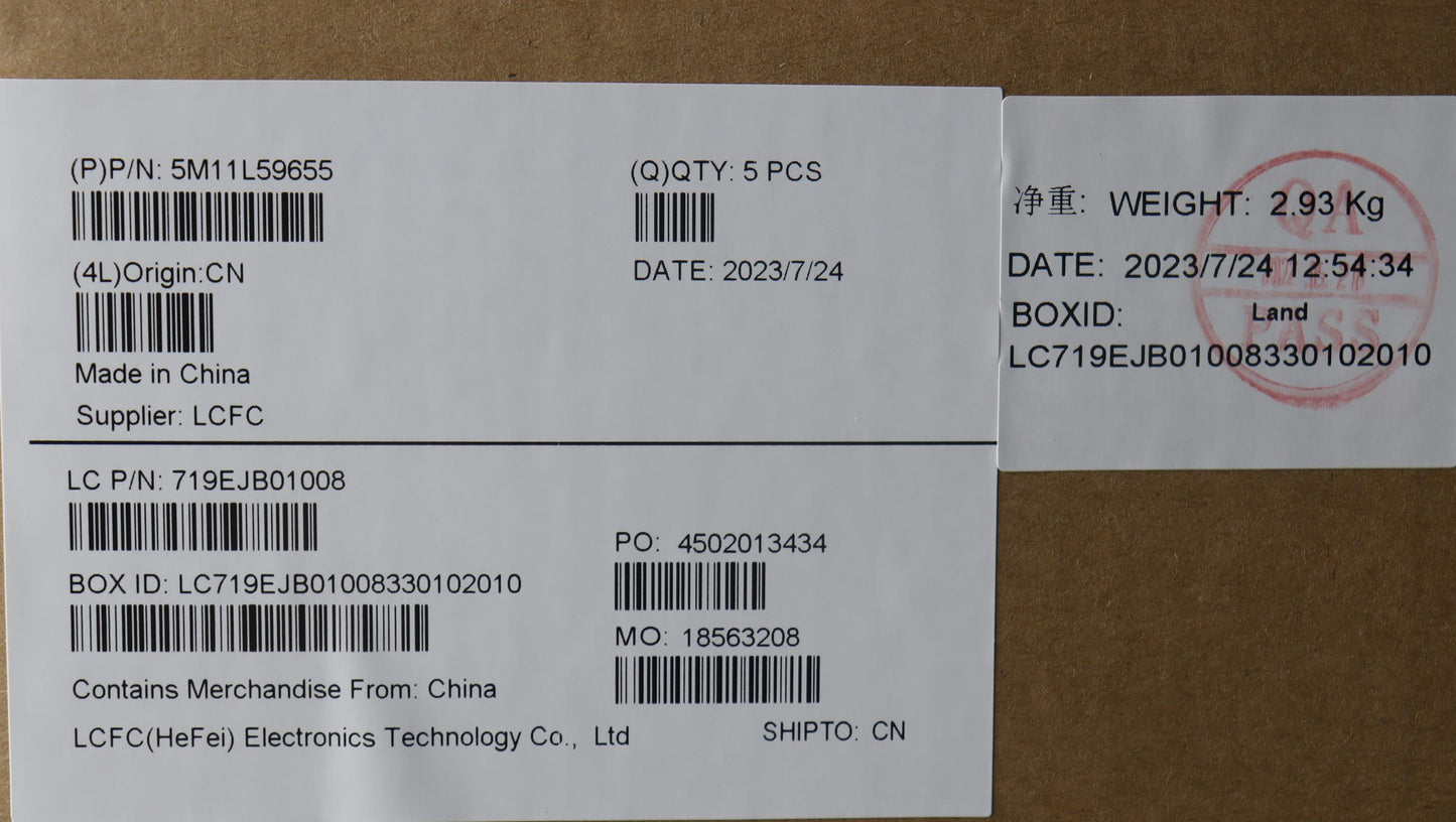 Lenovo Mech_Asm Fru Kb Ccv Eng Us (Ch - 5M11L59655