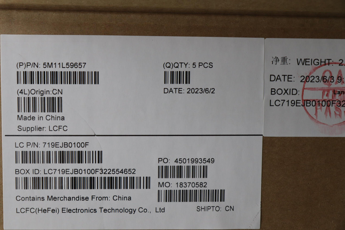 Lenovo Mech_Asm Fru Kb Ccv Eng Us (Sr - 5M11L59657