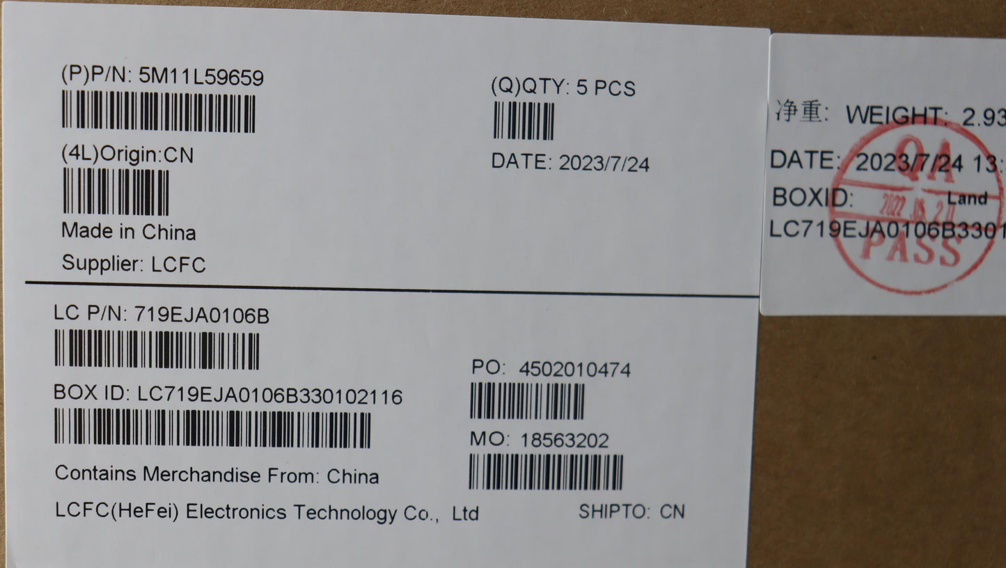 Lenovo Mech_Asm Fru Kb Ccv 058 Fra Uk - 5M11L59659