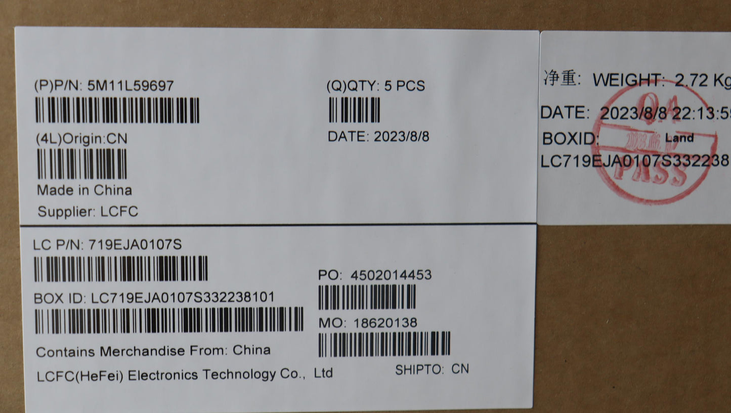Lenovo Mech_Asm Fru Kb Ccv Hbw Us (Sr - 5M11L59697
