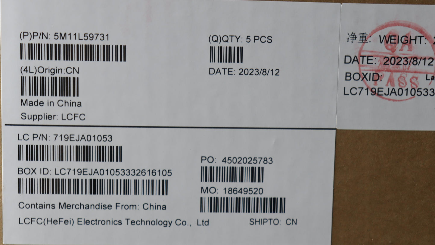 Lenovo Mech_Asm Fru Kb Ccv Sws Uk (Ch - 5M11L59731
