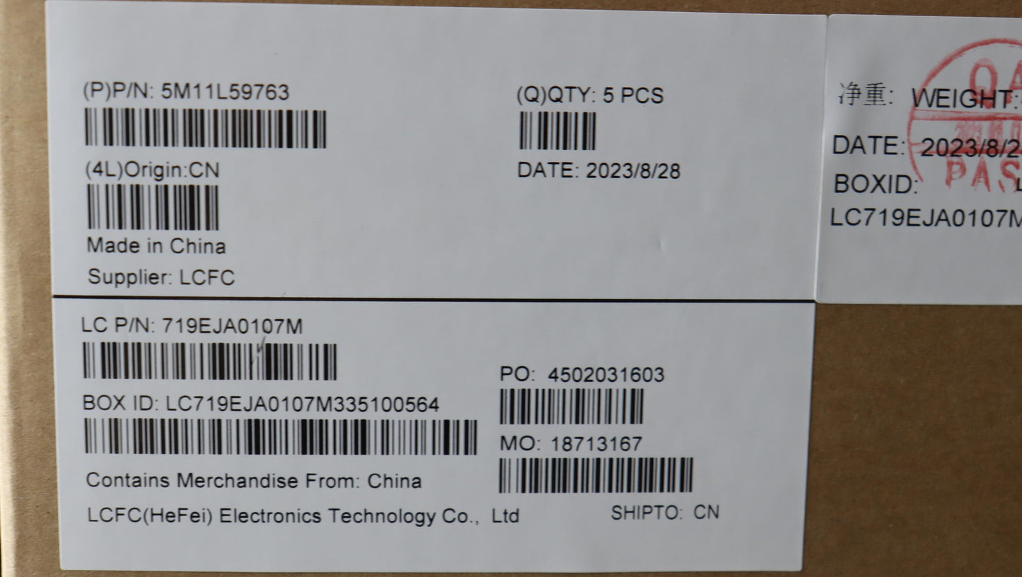 Lenovo Mech_Asm Fru Kb Ccv Thai Us (C - 5M11L59763