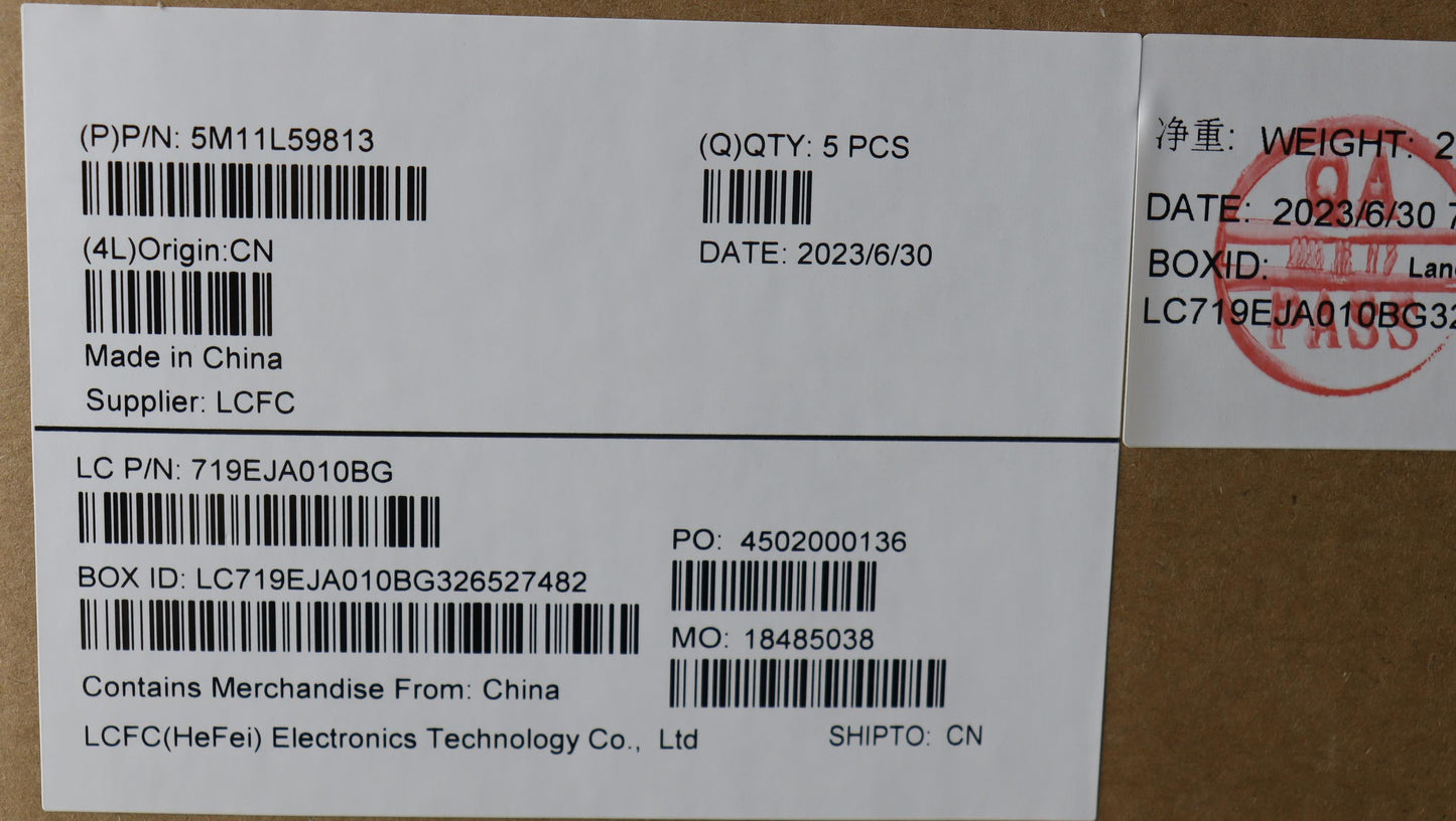 Lenovo Mech_Asm Fru Kb Ccv Den Uk Bl - 5M11L59813