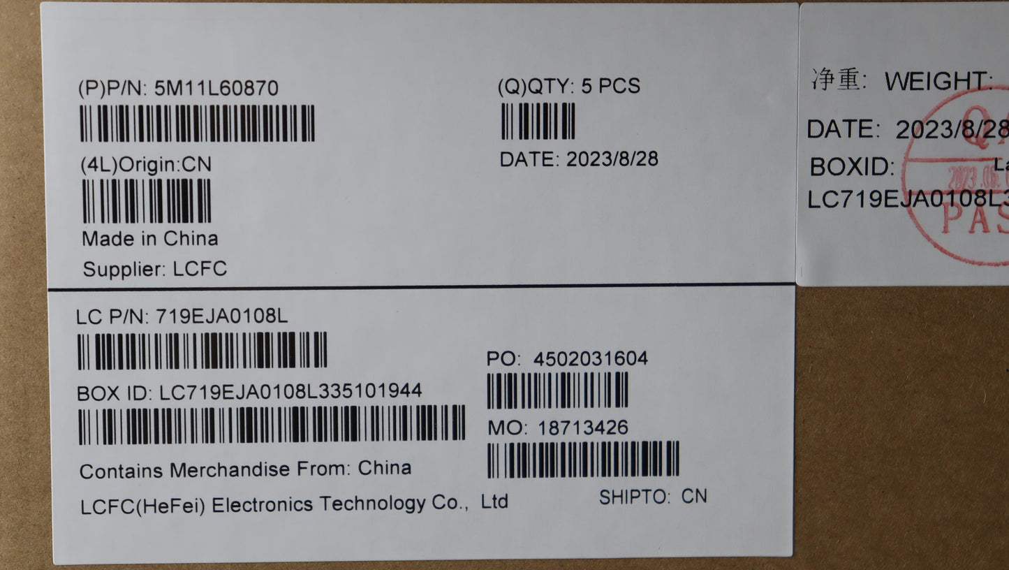 Lenovo Mech_Asm Fru Kb Ccv Hbw Us Bl - 5M11L60870