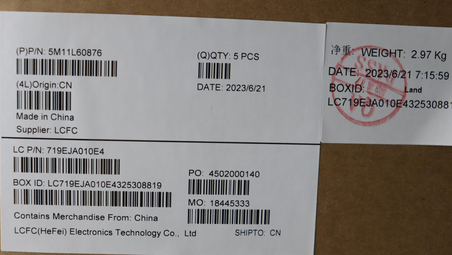 Lenovo Mech_Asm Fru Kb Ccv Ita Uk Bl - 5M11L60876