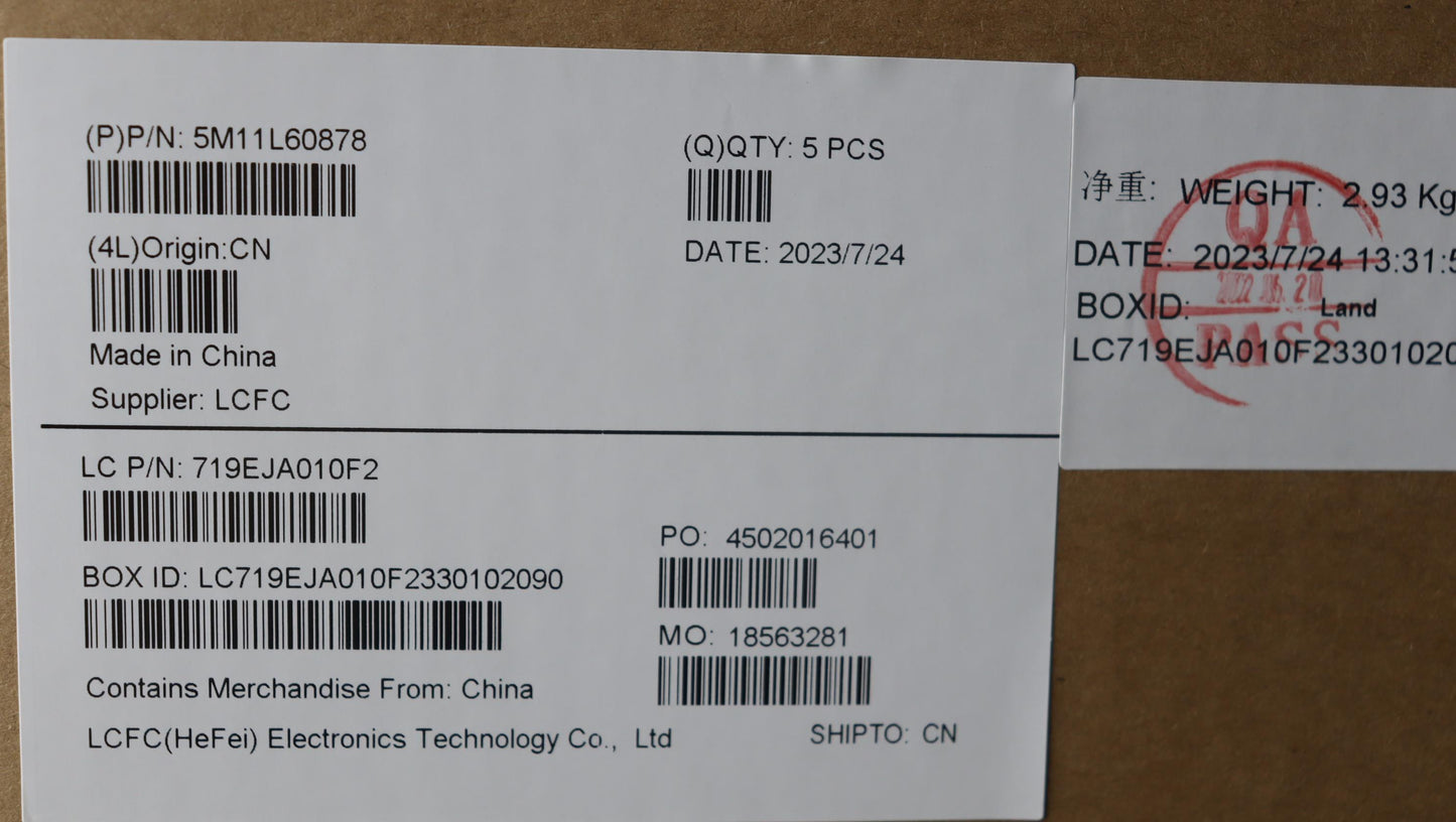 Lenovo Mech_Asm Fru Kb Ccv Nor Uk Bl - 5M11L60878