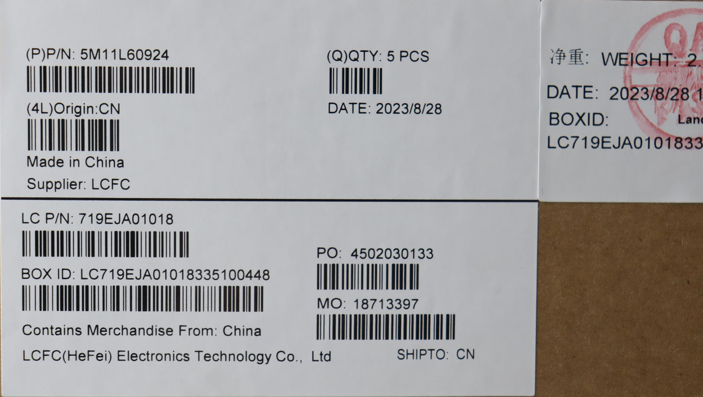 Lenovo Mech_Asm Fru Kb Ccv Ild Uk Bl - 5M11L60924