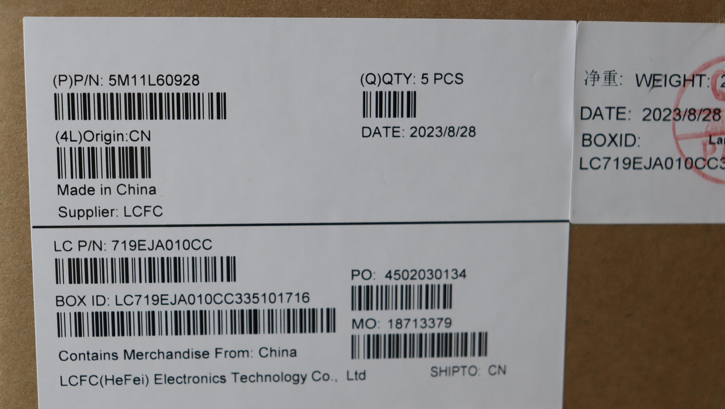 Lenovo Mech_Asm Fru Kb Ccv Bul Uk Bl - 5M11L60928