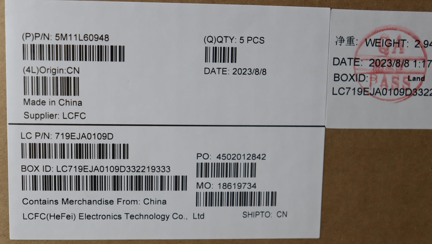 Lenovo Mech_Asm Fru Kb Ccv Ind Eng Us - 5M11L60948