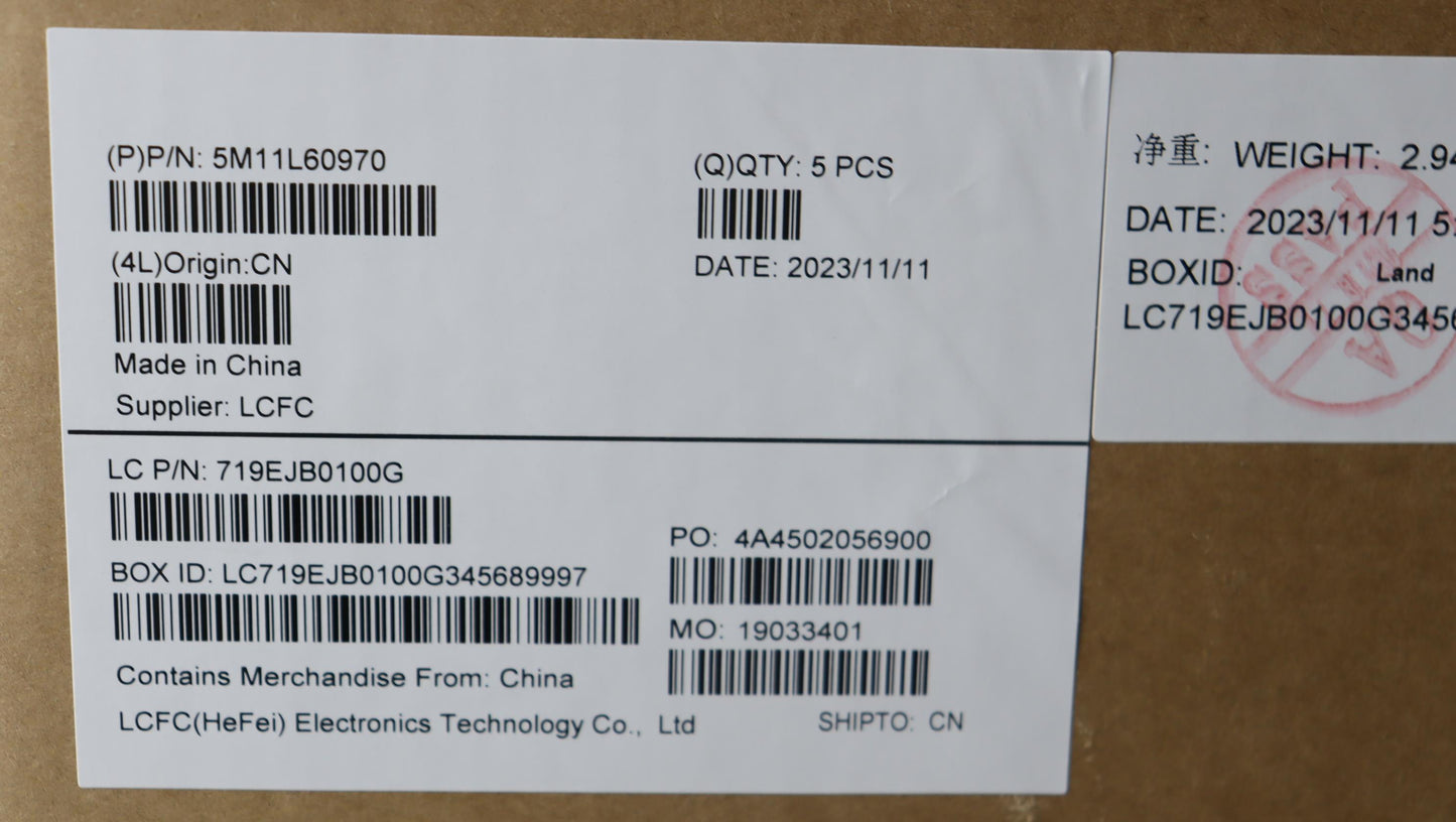 Lenovo Mech_Asm Fru Kb Ccv Eng Us (Ch - 5M11L60970